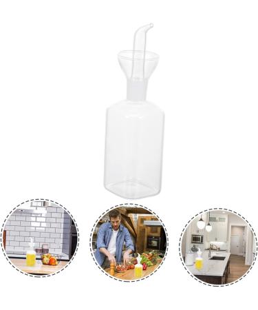 Zerodeko 1pc Glass Oil Bottle Soy Sauce Glass Olive Oil Bottle Oil Vinegar Jar Salad Oil Dispenser Household Oil Bottle Kitchen Glass Seasoning Bottle Liquid Oil Filter Pot Simple 26X5.8CM Transparent - Buy Online on GoSupps.com