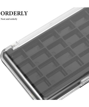 VALICLUD Lot de 2 Palettes de Maquillage Vides 24 Compartiments avec Couvercle Transparent Bo te de Rangement pour Fards Paupi res Rechargeables en Abs As et Pp tui Compact - Buy Online on GoSupps.com