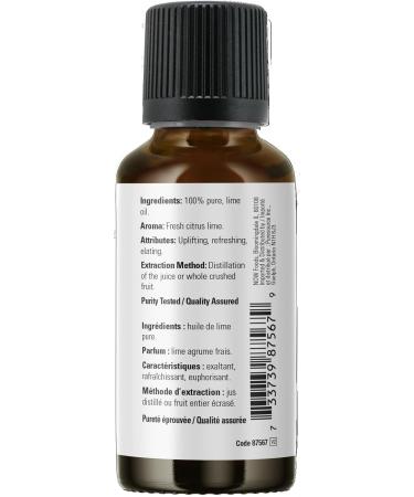 Now Foods Lime Oil (Citrus aurantifolia)30mL - Buy Online on GoSupps.com