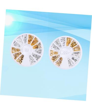 Healeved 6 Boxes Rivet Decoration Goldendoodle Accessories Gold Decor Diy Fingernail Patch Gold Trim Rhinestones Sequin Trim Metal Rivet Gold Circle Star Triangle Sequins Orange 3d - Buy Online on GoSupps.com