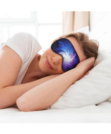 Galaxy Print Unisex Sleeping Eye Mask - Soft Comfortable Light-Blocking Black Eye Mask for Sleep | International Shipping - Buy Online on GoSupps.com