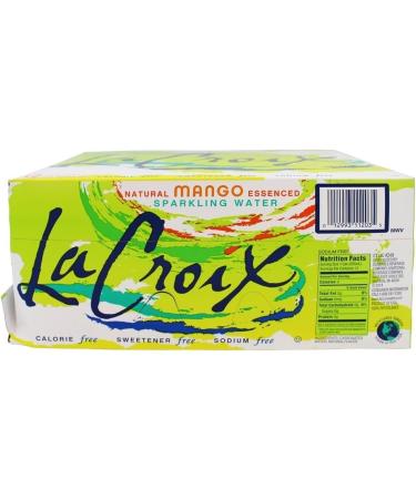 La Croix Naturally Essenced Sparkling Water Variety Pack 12 ounce Can (Mango 24 x 12 oz) - Buy Online on GoSupps.com