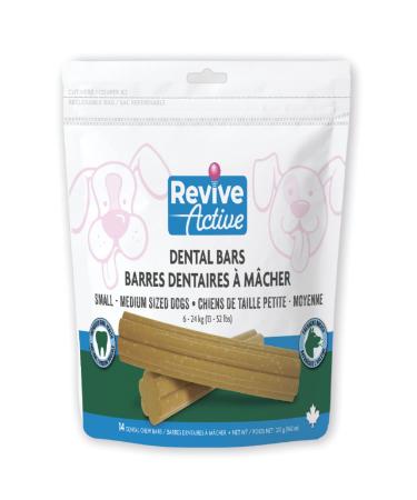 Revive Active Dental Bars for Dogs 14ct Dental Chews For Dogs Help to Remove Plaque and Tartar Build-Up Improves Oral Health and Maintaining healthy Gums and Teeth.