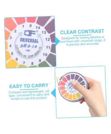 Acid pH Test Paper Roll - Universal pH Test Strips for Liquid Solutions - Examination Papers for Extensive Testing - Buy Online on GoSupps.com