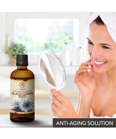 Buy Black Cumin Oil 100ml - Pure Cold-Pressed Egyptian Black Seed Oil for Face Nails & Body Care - Buy Online on GoSupps.com