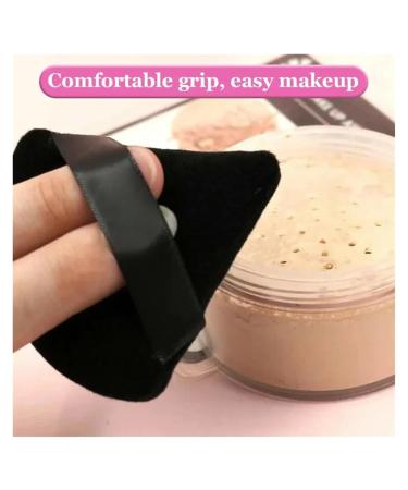 SBTRKT 6 Pack Velvet Powder Puffs | Soft Lightweight Makeup Sponges | Perfect Finish Triangle Design (Black - Buy Online on GoSupps.com