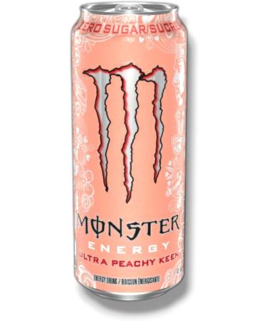  Bier Monster Energy Ultra Peachy Keen Zero Sugar Energy Drink Pack of 24 x 500ml cans with coasters Berlin Beer House - Buy Online on GoSupps.com