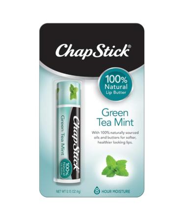 ChapStick 100% Natural Lip Butter, Green Tea Mint, 0.15 oz (Pack of 3) - Buy Online on GoSupps.com