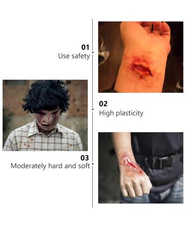 Beavorty Scar Makeup & Cosplay Wax | Special Effects Fake Blood & Spatula Kit for Halloween - Buy Online on GoSupps.com