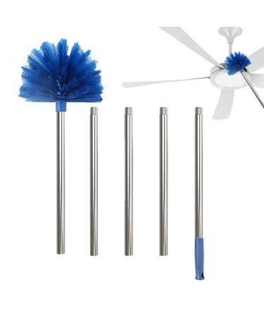 Cobweb Duster with Extension - Sturdy Extendable Spider Web Brush with Long - Spider Web Remover for Cleaning Ceiling Fan High Ceiling Blinds Furniture & Cars Siopob