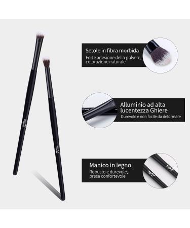 MSQ 4-Piece Eye Brush Set - Premium Eyeshadow Blending & Makeup Brushes for Flawless Application - Buy Online on GoSupps.com