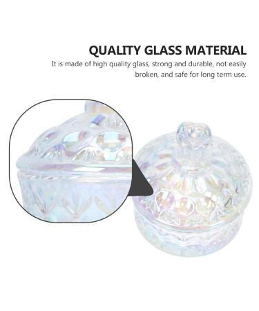Premium Nail Art Crystal Cup | Glass Nail Dapping Shell Mug for Manicure | 8x8cm Nail Tech Accessory - Buy Online on GoSupps.com
