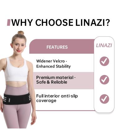 SI Belt for Women & Men - Sacroiliac Joint Support Hip Belt for Sciatica Lower Back & Pelvic Pain Relief - Black Plus Size (Hip Size 47-58 - Buy Online on GoSupps.com
