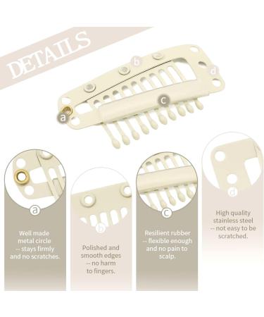 Hair Extension Clips - 30 Pieces Blonde Wig Clips for Wigs and Chunni - Buy Online on GoSupps.com