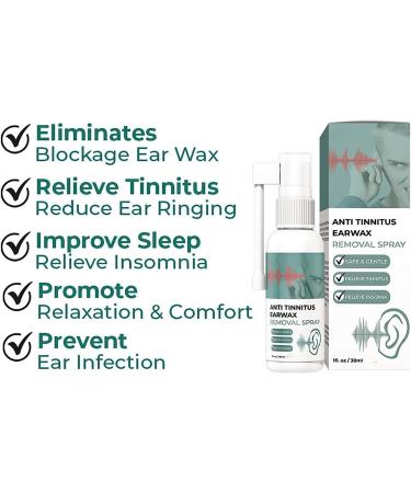 2PCS Anti Tinnitus Earwax Removal Spray Anti Cochlear Blockage Removal Spray Ears Earwax Removal Spray - Buy Online on GoSupps.com