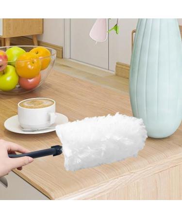 Fovolat Ceiling Fan Duster Portable Washable Duster | Household Cleaning Supplies Electrostatic Duster Feather Brush with 10 Replacement Heads for Window Furniture - Buy Online on GoSupps.com