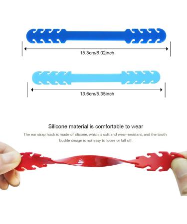 LSxia 20PCS Face Mask Strap Hook Extender | Adjustable Anti-Slip Ear Protector | Extending Masks Buckle Band | Multicolor - Suitable for Adults & Kids - Buy Online on GoSupps.com