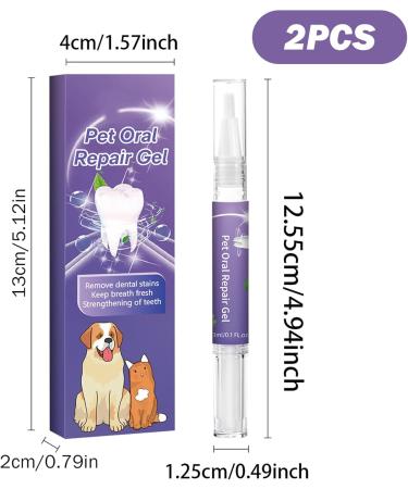 2Pcs Pet Oral Repair Gel 20g Pet Oral Repair Gel for Dogs Cats Pet Mint Breath Freshener Tooth Pen Removing Tartar Pet Toothpaste for Dog Cat - Buy Online on GoSupps.com