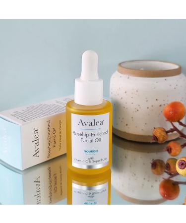 Rosehip Facial Oil with Vitamin C & Squalane | Brighten & Soothe Skin | 1.0 FL OZ - International Shipping Available - Buy Online on GoSupps.com