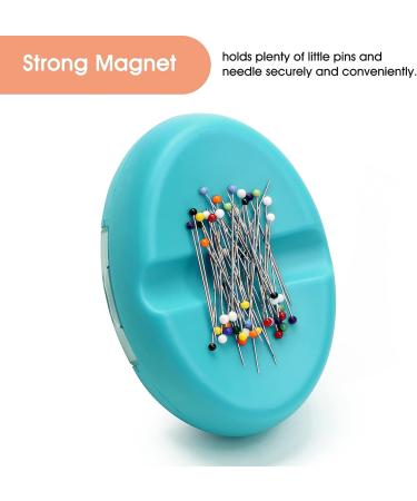 Coitak Magnetic Sewing Pincushion with 100 Plastic Head Pins - Green Magnetic Pins Holder for Sewing & Quilting - Buy Online on GoSupps.com