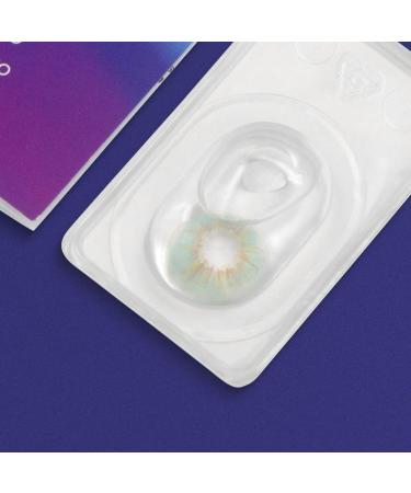 Buy Glamlens Sevilla Blue Contact Lenses Natural Colored Silicone Hydrogel | Strong Coverage | Dia 14.50 | 1 Pair (2 Pieces) - Buy Online on GoSupps.com