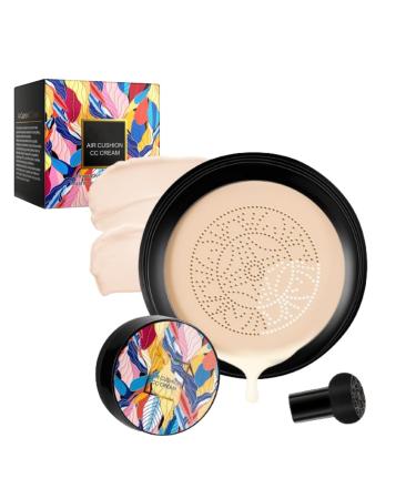 Indicativet Mushroom Head Air Cushion CC Cream 2024 New Indicativet Mushroom Head Air Cushion CC Cream Air Cushion CC Cream (Ivory White 1 Pc) 1 count (Pack of 1) Ivory White