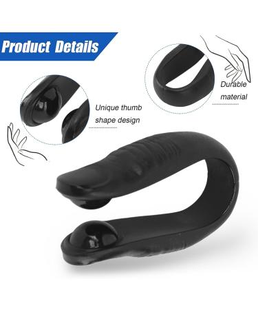 4x Hand Pressure Point Clip - Portable Migraine Relief Trigger Point Massage Tool (Black) | Universal Activation - Buy Online on GoSupps.com