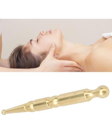 Manual Acupuncture Pen - Double-Headed Ear Massage Tool for Pain Relief | Brass Reflex Zone Device for Face & Body - Buy Online on GoSupps.com