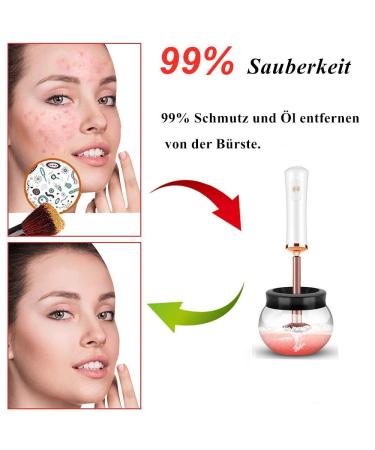 Automatic Make-Up Brush Cleaner & Dryer - Wash & Dry in 10 Seconds | Electric Cosmetic Tool (White) - Buy Online on GoSupps.com