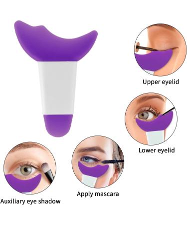 Jeffdad 4-Piece Reusable Silicone Eyeliner Template Set - Purple | Multifunctional Makeup Tool for Beginners and Professionals - Buy Online on GoSupps.com