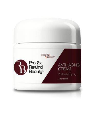 Pro 2x Rewind Beauty - 2 Month Supply Anti Aging Cream - Help Reduce the Signs of Aging Day & Night - Anti-Wrinkle Technology to Lift & Firm - Contains Collagen & Vitamin A & Vitamin C
