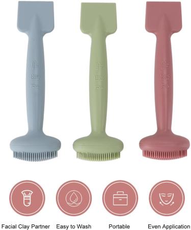 Silicone Face Mask Applicator Facial Mask Brushes Double End Facial Mask Brush for Apply Cream Lotion - Buy Online on GoSupps.com