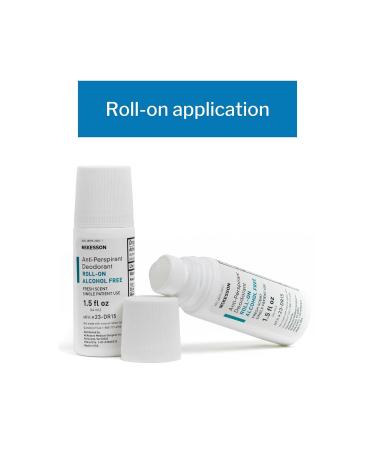 McKesson Alcohol-Free Deodorant Roll-On, Fresh Scent - 1.5 fl oz (1 Count) - Buy Online on GoSupps.com