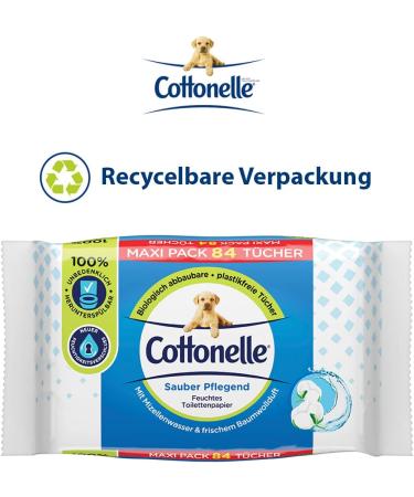 Cottonelle Wet Toilet Paper - Clean Nourishing Micellar Water & Cotton Fragrance - Maxi Pack 6x84 | International Shipping Available - Buy Online on GoSupps.com