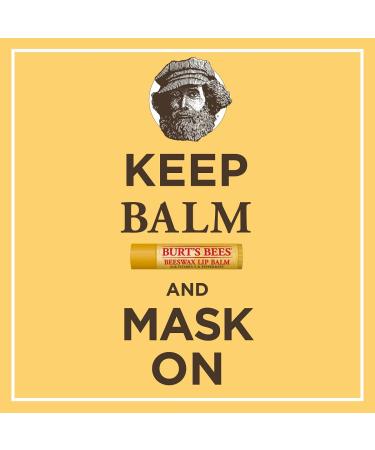 Burt's Bees Moisturizing Lip Balm 4 Pack - Assorted Flavors (0.15 oz each) - Buy Online on GoSupps.com