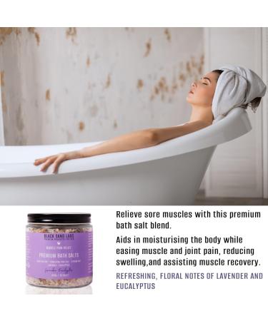 Black Sand Labs Premium Bath Salts for Her - Dead Sea & Himalayan Pink Salt Blend for Muscle Pain Relief - Luxury Lavender Eucalyptus Bath Salts - Buy Online on GoSupps.com