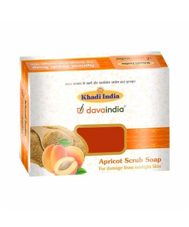 APRICOT SCRUB SOAP REDUCE SKIN DAMAGE FROM SUNLIGHT - 100 gm