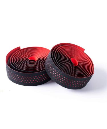 Jaswill Red EVA Bike Handlebar Tape | Road Bicycle Bar Wraps for Cycling Handlebars | 2 Rolls - Buy Online on GoSupps.com