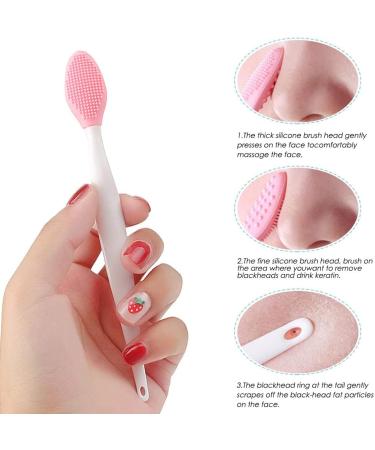 2pcs Exfoliating Lip Brush 2pcs Face Cleansing Brush Silicone Face Scrubber 2pcsBrushMask Brush Exfoliator Skin Care Tool - Buy Online on GoSupps.com