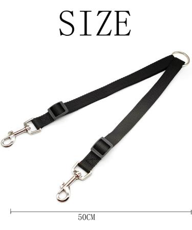 Double Dog Lead for Walking 2 Dogs No Tangle No Tangle Double Dog Distributor Lead with Adjustable Length Buckle Double Dog for Dog Lead for Small Medium and Large Pet (Black) - Buy Online on GoSupps.com