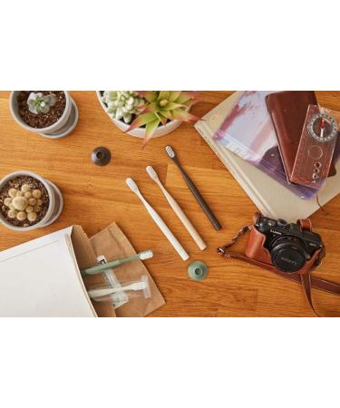 Buy Eco-Friendly Compostable Toothbrush with Soft Nylon Bristles & Cotton Stand - Sustainable Oral Care - Buy Online on GoSupps.com