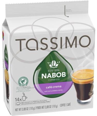 Tassimo Nabob Caf Crema Coffee Single Serve T-Discs 110g (5 Boxes of 14 T-Discs) & Nabob Breakfast Blend Coffee Single Serve T-Discs 123g (5 Boxes of 14 T-Discs) Coffee+Single Serve T-Discs 123g - Buy Online on GoSupps.com