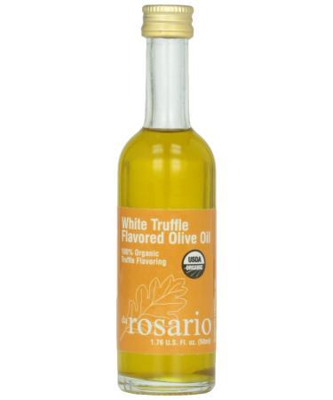 Da Rosario 100% Organic White Truffle Flavored Olive Oil, 1.76-Ounce Glass Bottle