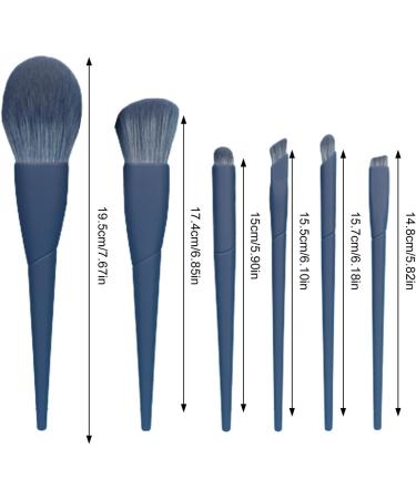 Makeup Brushes For Eyeshadow - Eyeshadow Makeup Brush Set - Foundation Brush Make up Brushes Set with Storage Bag for Women and Girls blue - Buy Online on GoSupps.com