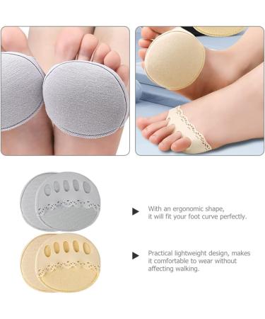 Buy Healvian Tabi Socks - 2 Pairs High Heel Half Socks with Forefoot Pad | Women's Soft Cotton Heel Protector Pads for Comfort & Style - Buy Online on GoSupps.com