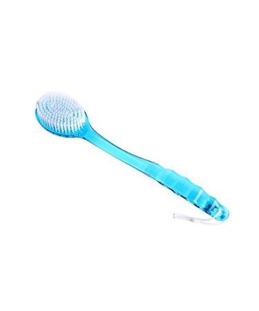 Blue Plastic Bath Brush With Long Handle Shower Body Back Scrubber Massager for Exfoliating Back  Body  and Feet  Bath and Shower Scrubber