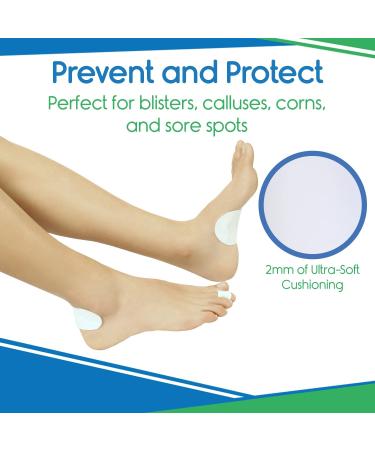 ViveSole Blister Prevention Moleskin Padding Tape - 3x5 Yards - Heel, Foot, Toe Callus Protection - Adhesive Anti-Blister Band Aid Pad for Large Feet - XL Cushion Roll - Buy Online on GoSupps.com