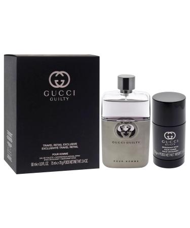 Gucci Guilty for Men - 2 Pc Gift Set 3oz EDT Spray 2.4oz Deodorant Stick - Buy Online on GoSupps.com