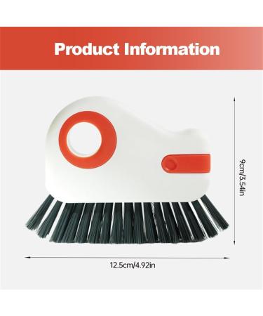 2 in 1 Groove Cleaning Brush Window Track Cleaning Tools New Multifunction Hard Bristle Crevice Cleaning Brush with Hidden Scraper Grout Cleaner Grip Brush for Sliding Door Track (Gray 2pcs) Grey 2pcs - Buy Online on GoSupps.com