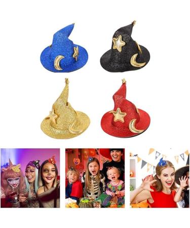 4 pcs Halloween Hair Clips - Witch Hat Hair Clips Festive Headwear Cosplay Halloween Hair Accessories Party Hair Clips - Buy Online on GoSupps.com